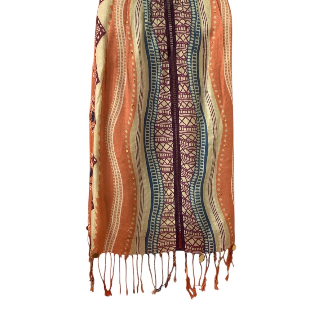 Bohemian Multicolor Halter Dress 10 - Picture 6 of 11